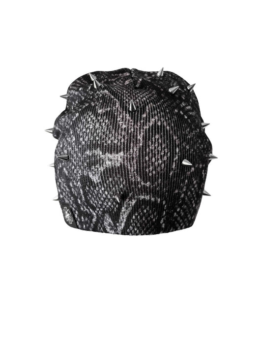 "Serpent" Spiked Beanie [BLACK]