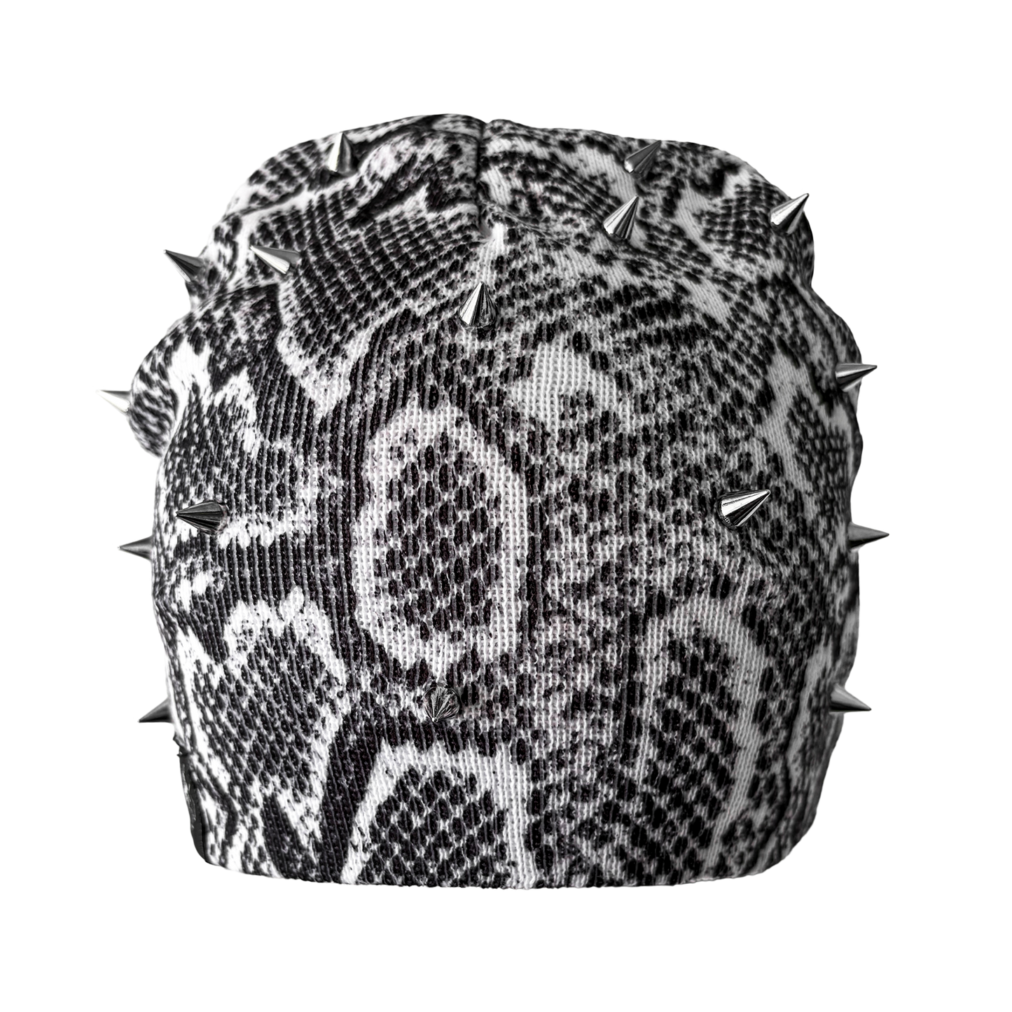 "Serpent" Spiked Beanie [WHITE]